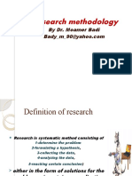 Research Methodology: by Dr. Moamer Badi