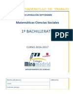 Cuaderno Trabajo Math 1° Bachillerato