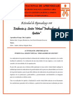 Evidencia #4 - Sesión Virtual "Indicadores de Gestión" - Grupo. Dúo Logístico PDF