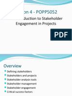 Stakeholder Engagement in Projects: An Introduction