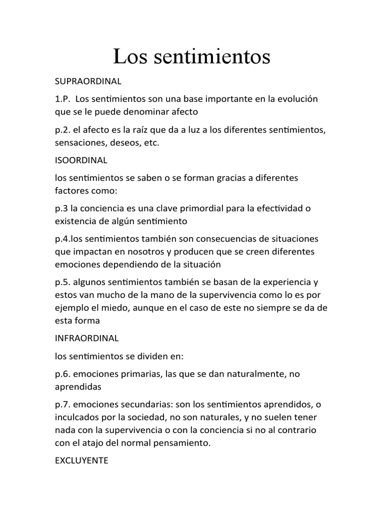 Definición y Ejemplos de Sentimientos | PDF | Experiencia | Las emociones