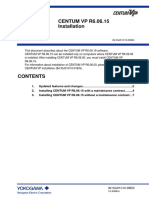 CENTUM VP R6.06.15 Installation: User's Manual User's Manual