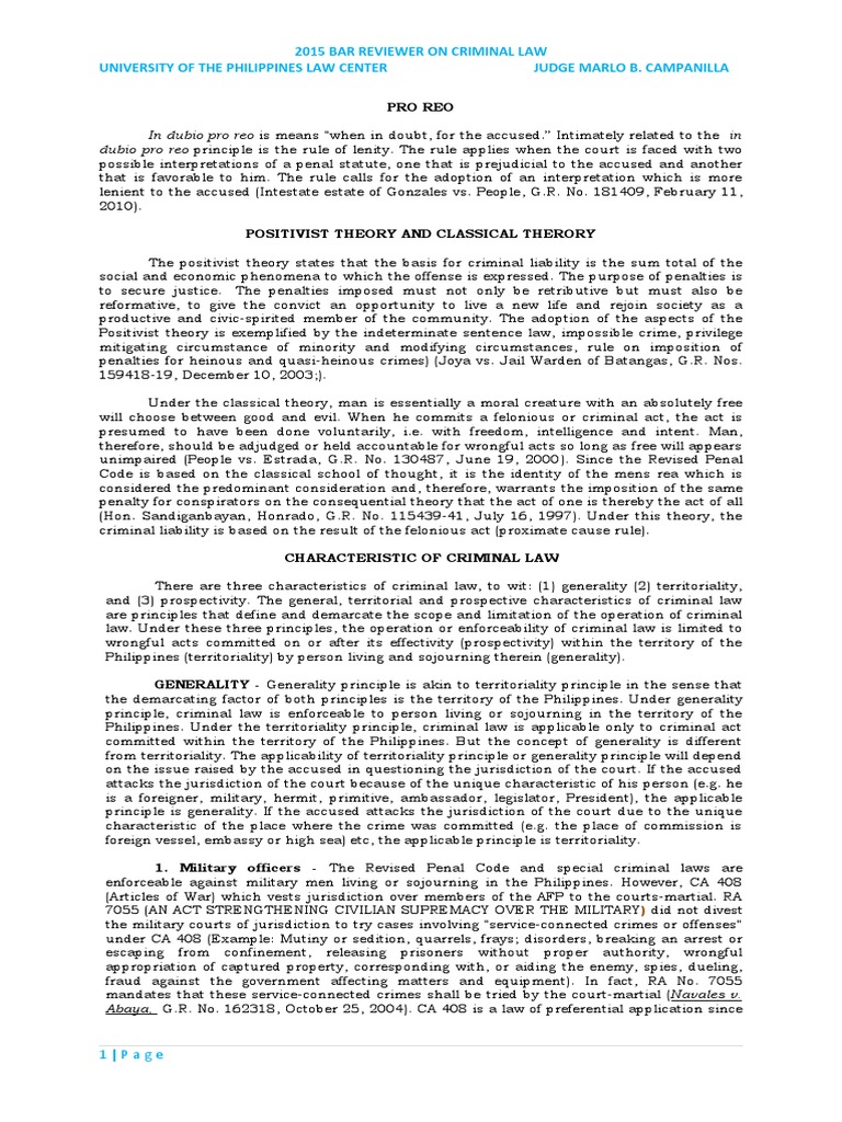 Campanilla Criminal Law Reviewer: Your Definitive Study Companion for Mastering Legal Complexity