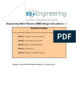 Sequencing Batch Reactor (SBR) Design Calculations - S.I. Units