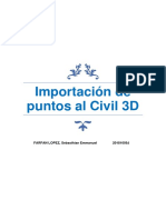 Importación de Puntos Al Civil 3D PDF
