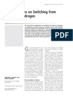 Considerations On Switching From Helium To Hydrogen: Reginald J. Bartram and Peter Froehlich