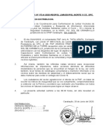 Ni #172-A-2020-Visita de Coordinación para Conformacion de Junta Vecinale de Seguridad Ciudadana y Medidas Sanitarias en El Tema Covid - 19, en La Asoc. Sol de Carabayllo - 20jun2020-Opc Carabayllo