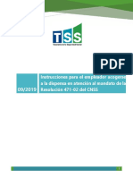 Instructivo Solicitud Dispensa TSS PDF