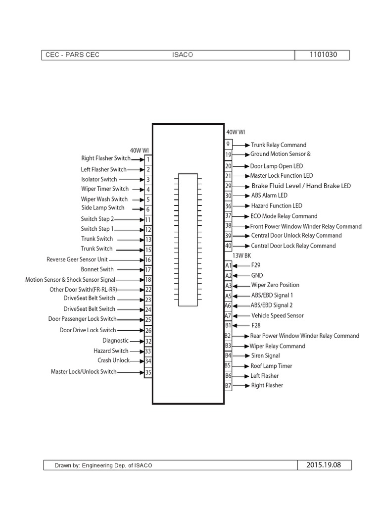 CEC Wiring Diagram for ISACO Components | PDF | Anti Lock Braking ...