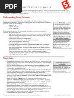 T & H P A: Understanding Person Accounts