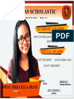 J. Oberas Scholastic Academy, Inc.: Academic Awards