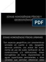 ZONAS HOMOGENEAS FISICAS Y GEOECONOMICAS