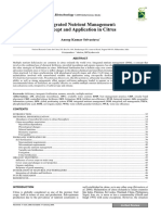 Integrated Nutrient Management: Concept and Application in Citrus