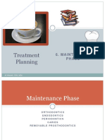 Treatment Planning: 6. Maintenance Phase