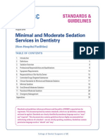 Minimal Moderate Sedation Standards