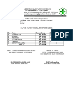 Daftar Penerima Transport Puskesmas Gumawang