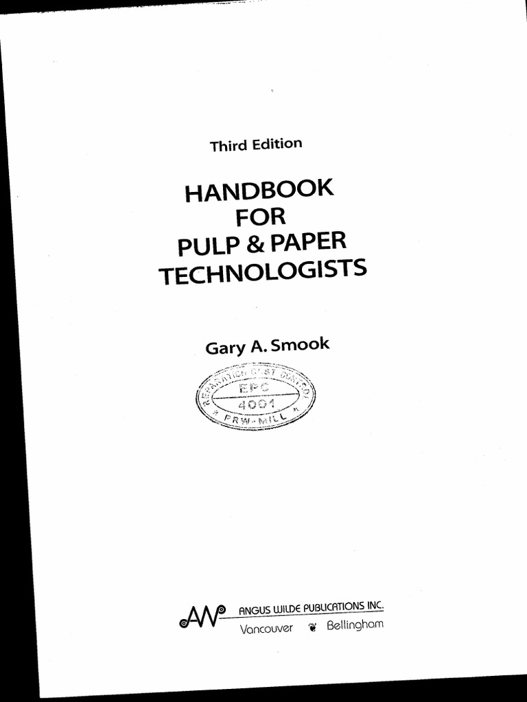 Handbook For Pulp & Paper Technologist (3rd Edition) PDF PDF