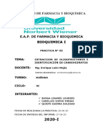 Extracción de oligofructanos e identificación de carbohidratos en yacón