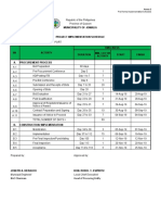 Procurement&implementation Schedule of Passenger Terminal