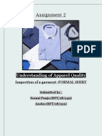 Assignment 2: Understanding of Apparel Quality
