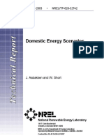 DOMESTIC ENERGY SCENARIOS