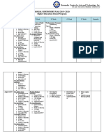 Annual Instructional Supervisory Plan