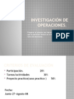 Clase 1 Investigación de Operaciones