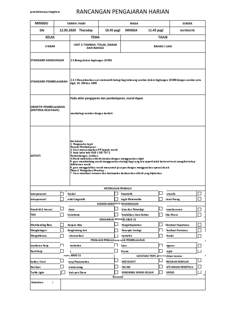 Rph Mt Tahun 3 2019 Pdf