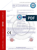 Certificate of Compliance: Certificate's Holder: Yiwu Fuyao Medical Instrument Co., LTD