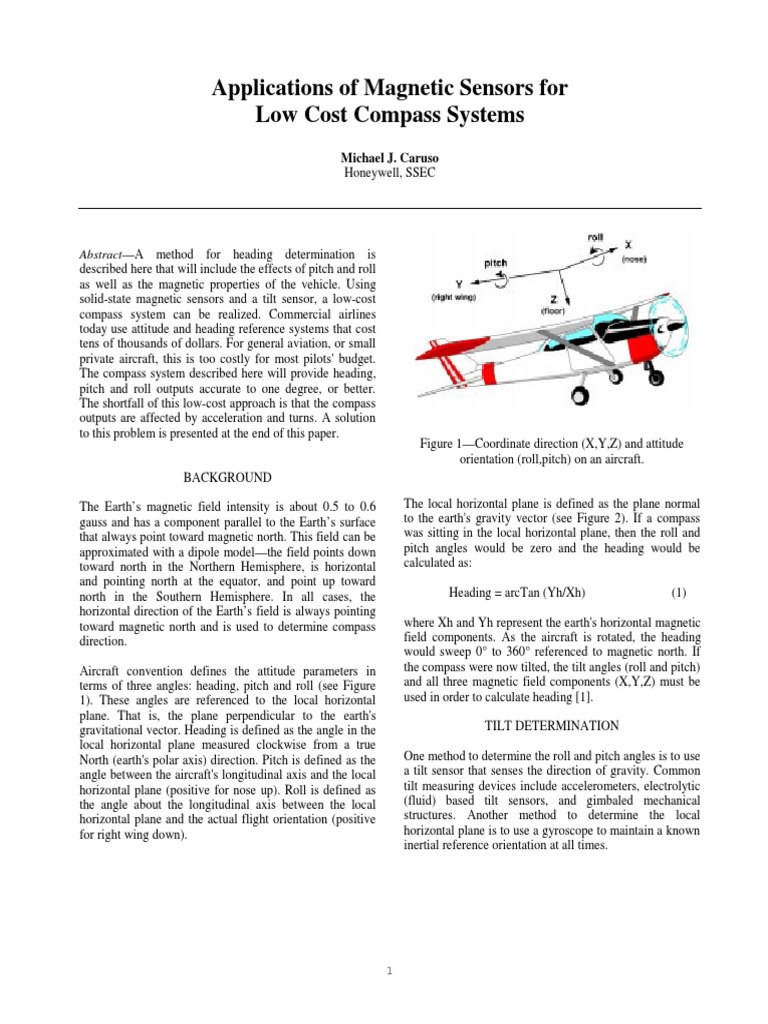 Low-Cost Magnetic Compass Systems | PDF | Compass | Gyroscope