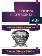 Famous Filipino Playwrights and Directors