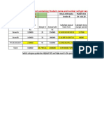 Excel Sheet Not Containing Student Name and Number Will Get Zero Marks