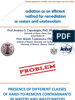 Ionizing Radiation As An Efficient AO (R) P Method For Remediation of Waters and Wastewaters