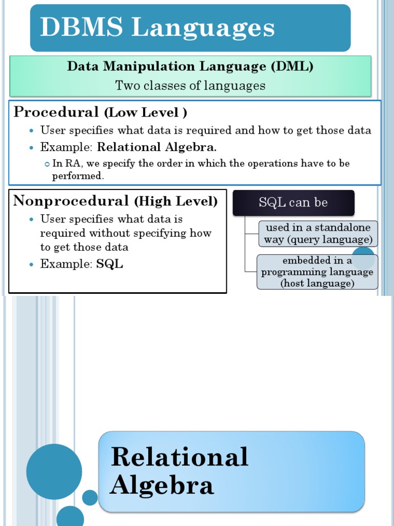 Relational Algebra in Database | PDF | Relational Database | Relational
