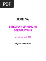 Ibcon, S.A.: Directory of Mexican Corporations