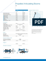 Self-Propelled Articulating Booms: Specifications