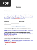 Template for Responding to Reviewer Comments | PDF | Career & Growth ...