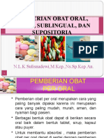 Pemberian Obat Oral, Bukal, Sublingual Dan Supositoria
