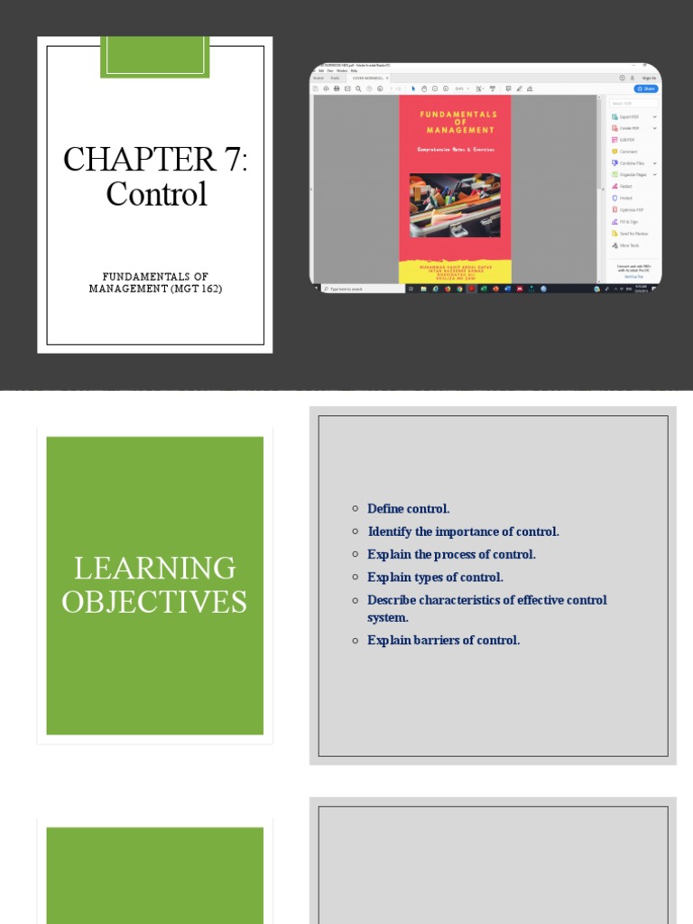 Control in Management: Key Concepts | PDF | Feedback | Systems Science