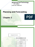 Planning and Forecasting: Managing Engineering and Technology