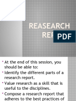REASEARCH REPORT