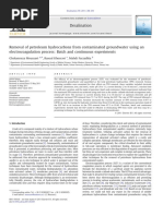 Removal of Petroleum Hydrocarbons From Contaminated Groundwater Using An