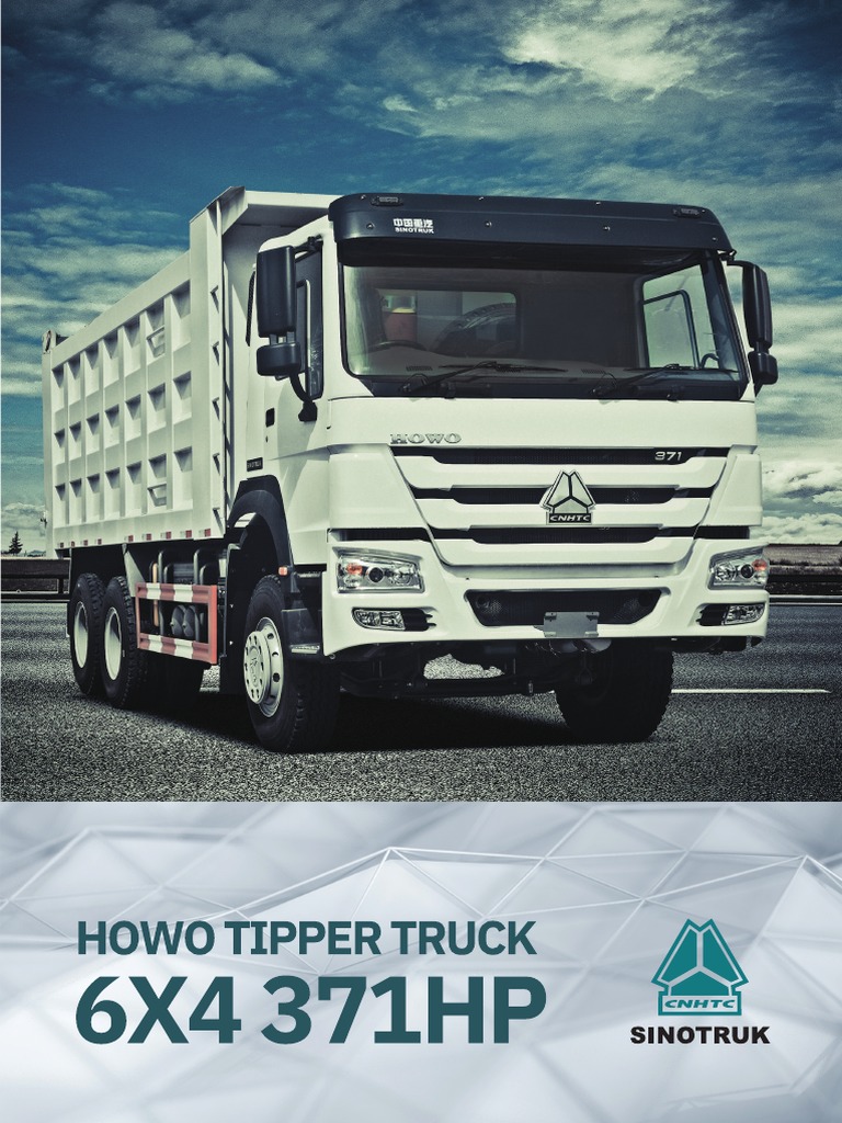 Howo Tipper Truck 6x4 371HP PDF | PDF | Truck | Engines