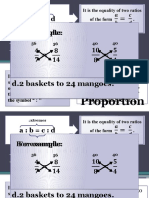 Ratio Ratio and Proportion: A: B C: D For Example