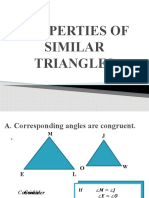 PROPERTIES OF SIMILAR TRIANGLES