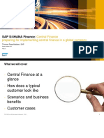 SAP S/4HANA Finance:: Central Finance Preparing For Implementing Central Finance in A Global Company