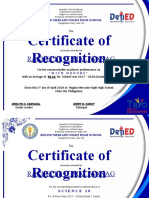 Certificate of Recognition: Rachelle D. Maliwanag