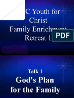 Talk 1 - Gods Plan For The Family