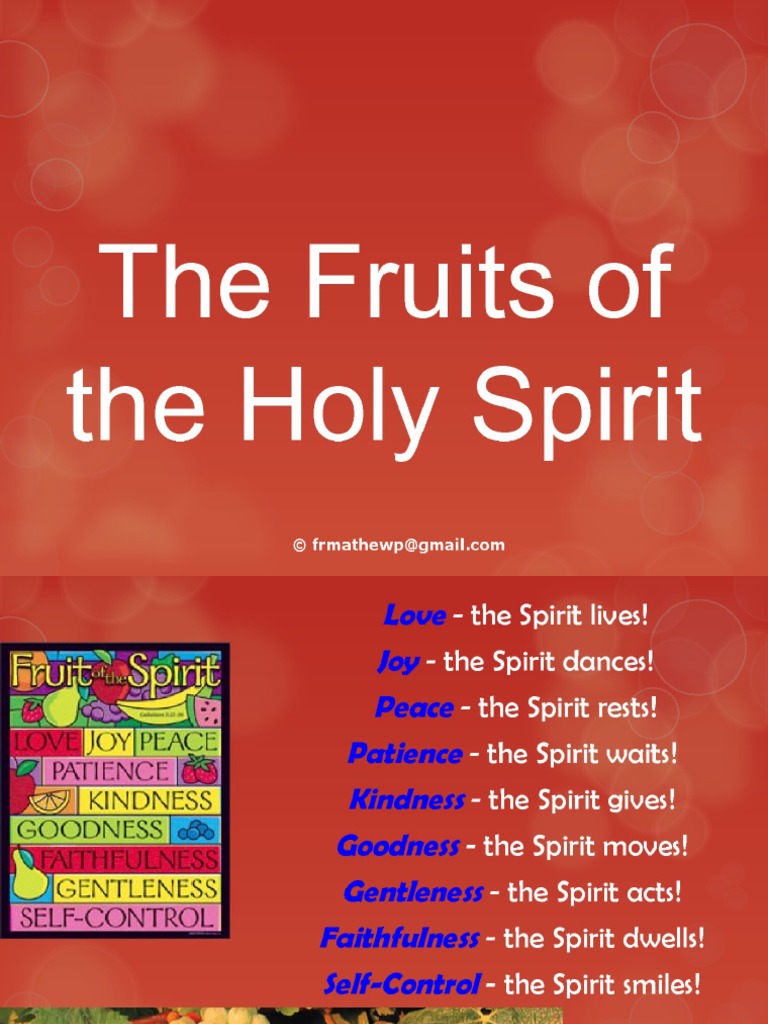 Fruits of The Holy Spirit | PDF