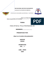 Esquema de Tesina para Optar El Titulo Profesional PDF